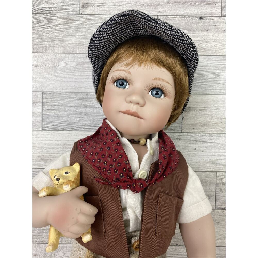 The Prestige Collection JIMMY Doll #0363/3500 Porcelain Original Box COA &Stand - Picture 7 of 15